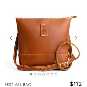 Portland Leatherfestival bag Brown Leather crossbody Bag